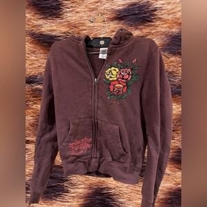 Ed Hardy Rose Boquet Hoodie